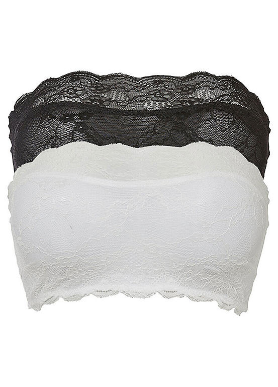 Pack of 2 Lace Bandeau Bras