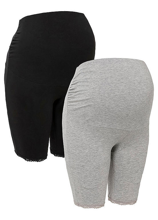 Pack of 2 Maternity Cycling Shorts