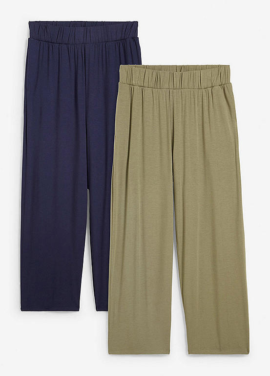 Pack Of 2 Pairs Of Jersey Trousers