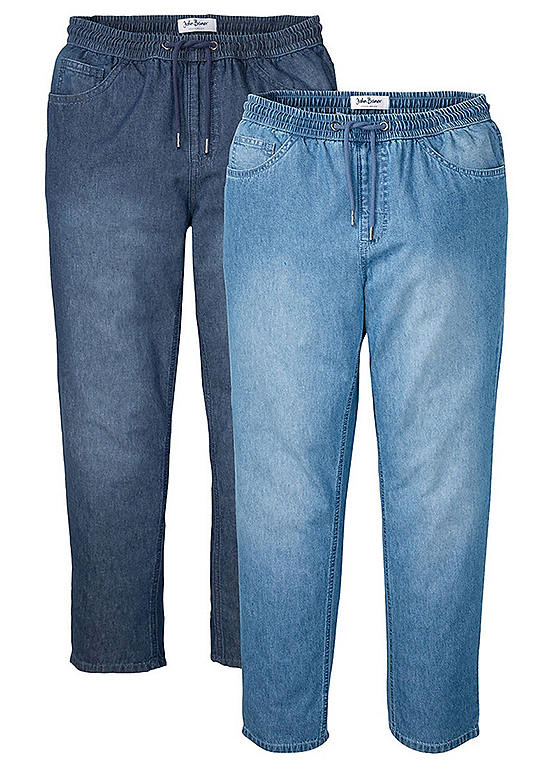 Pack Of 2 Pull On Jeans