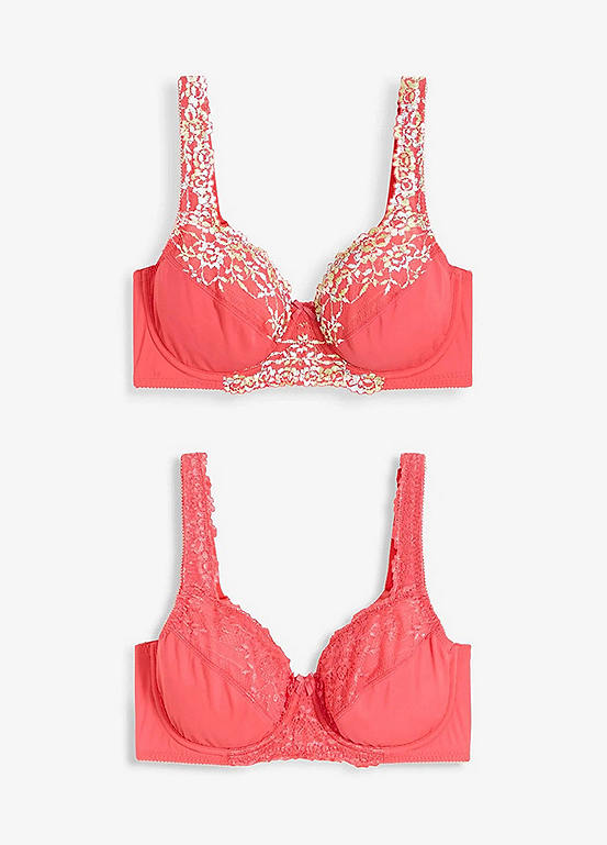 Pack of 2 Underwired Lace Bras by bonprix | bonprix