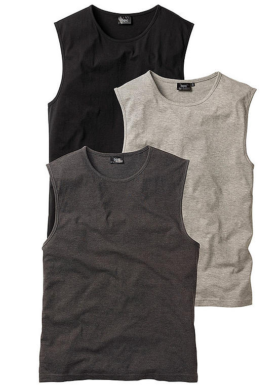 Pack of 3 Cotton Tank Tops