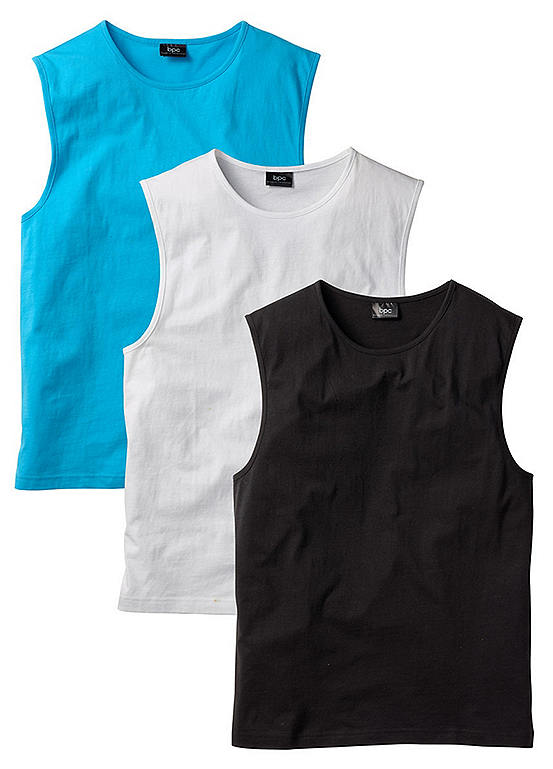 Pack of 3 Cotton Tank Tops