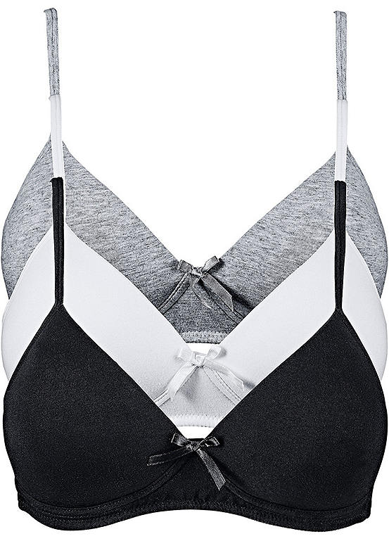 Pack of 3 Non-Wired Padded Bras
