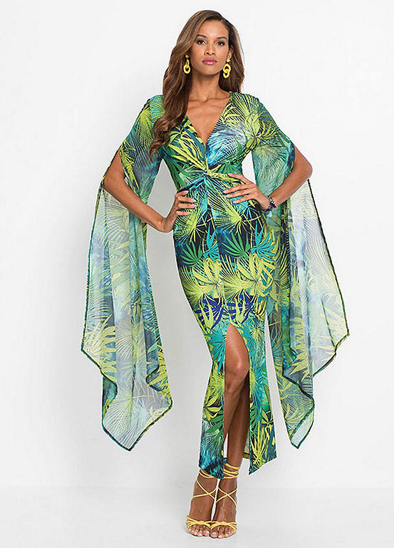 Palm Leaf Dress By Bonprix Bonprix