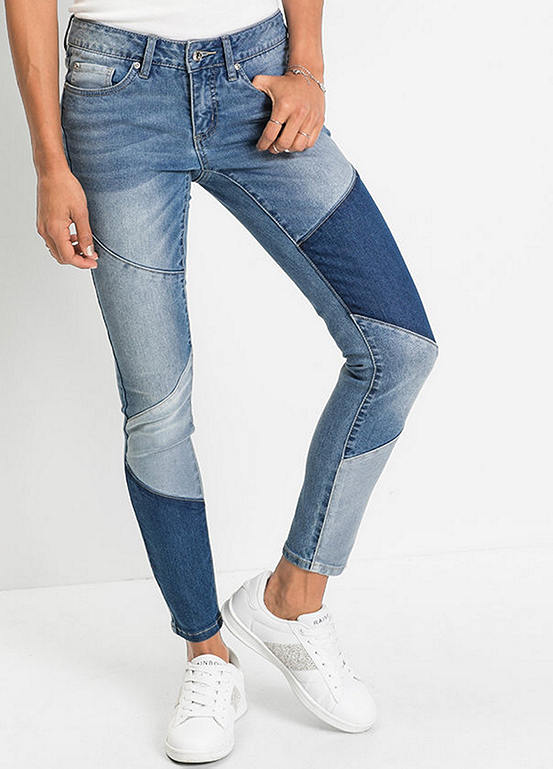 Patchwork Skinny Jeans