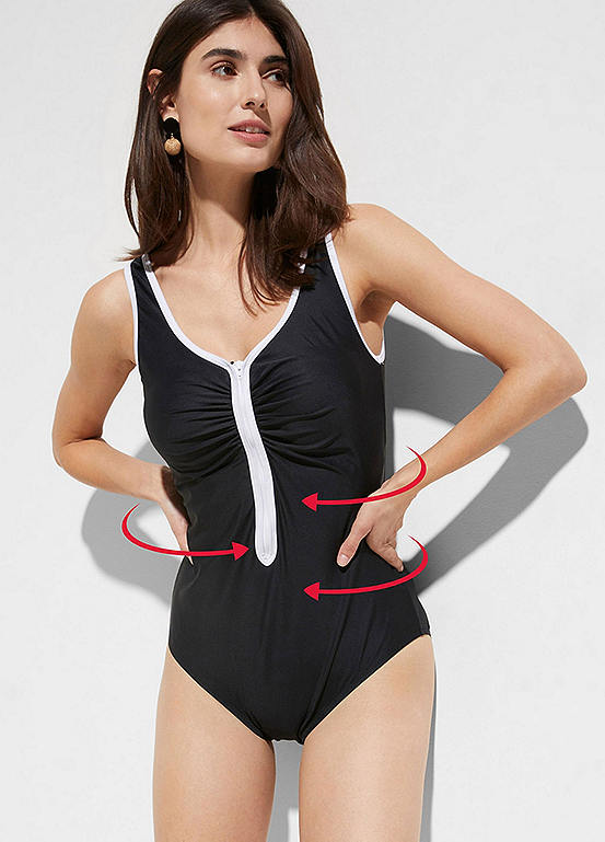 Piped Shaper Swimsuit