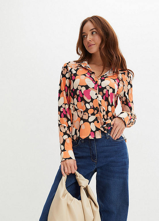 Printed Jersey Blouse