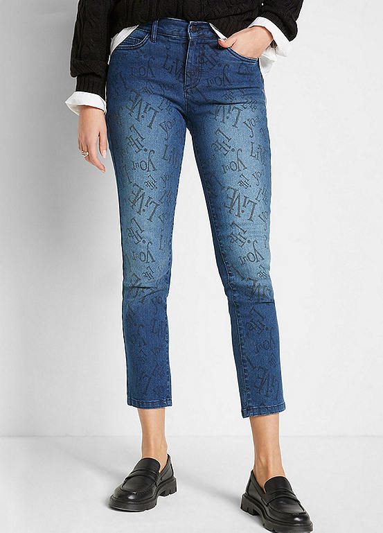Printed Stretch Jeans