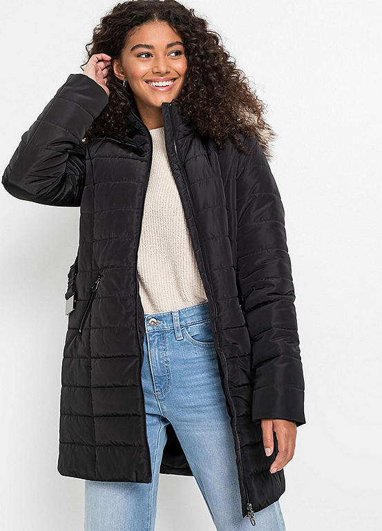 Quilted Jacket with Belt