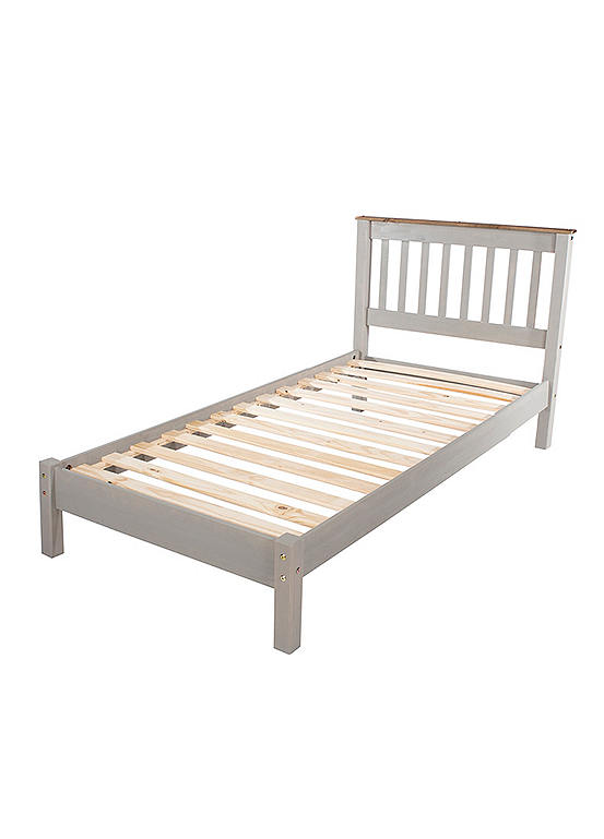 Sierra Grey & Pine Bed Frame bonprix