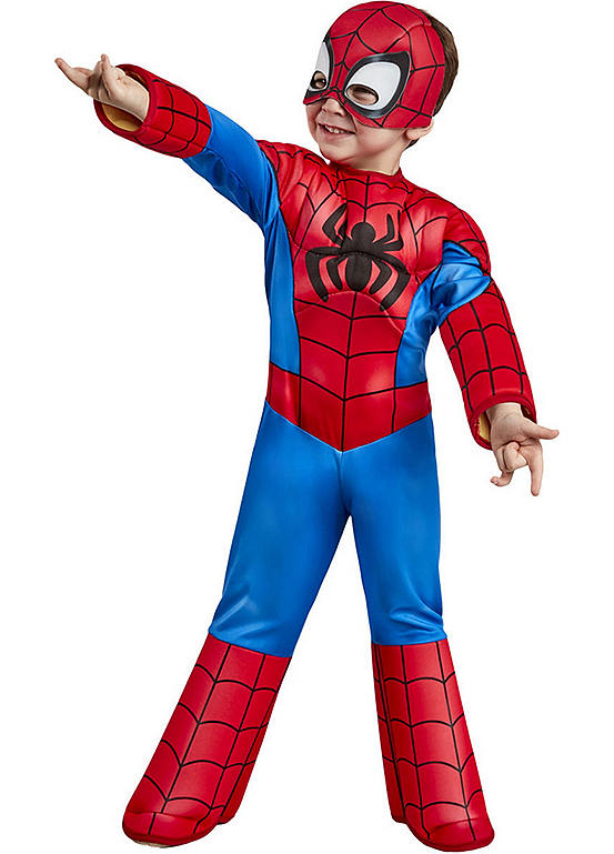 Spiderman Deluxe Spidey & Friends Spiderman Toddler Fancy Dress Costume ...