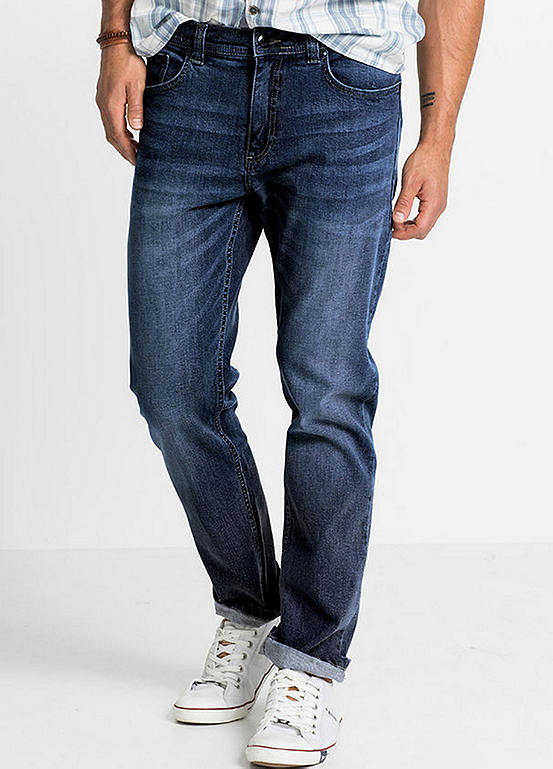 Straight Leg 5-Pocket Jeans