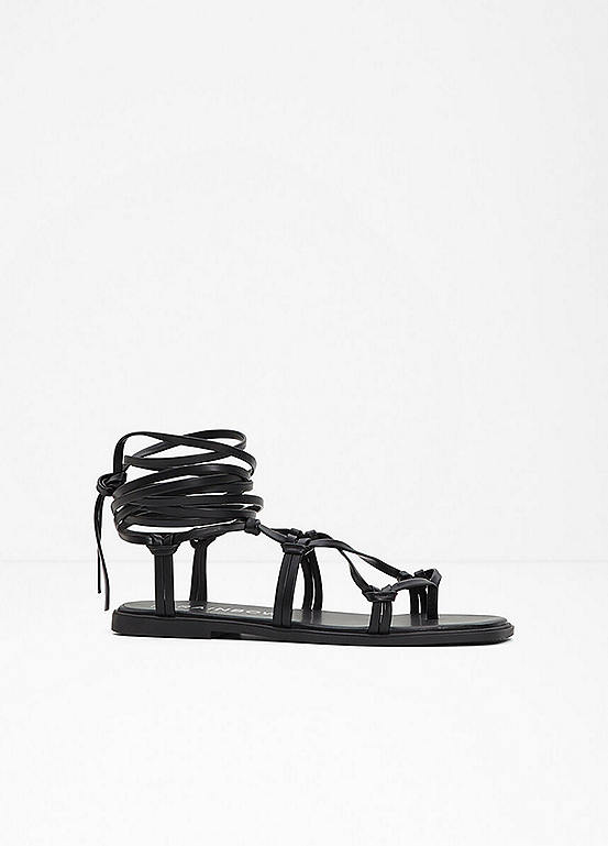 Privileged Detachable Strappy Elastic Shaft Gladiator Heel main image 1