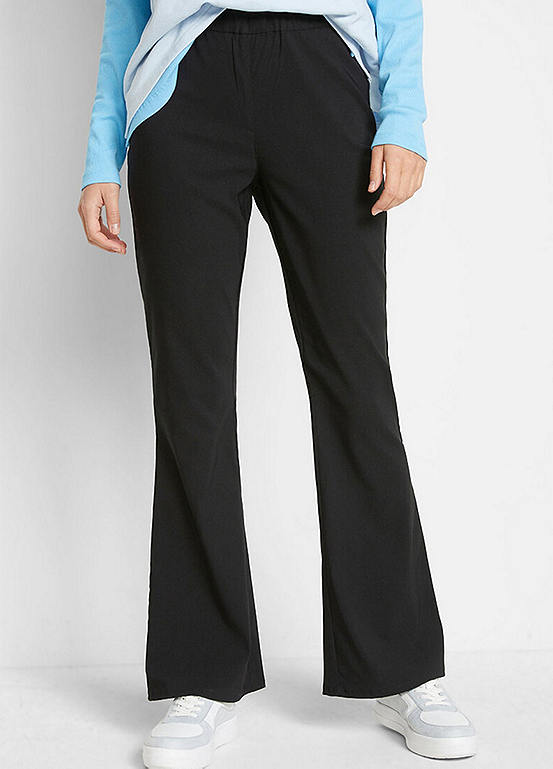 Stretch Flared Trousers