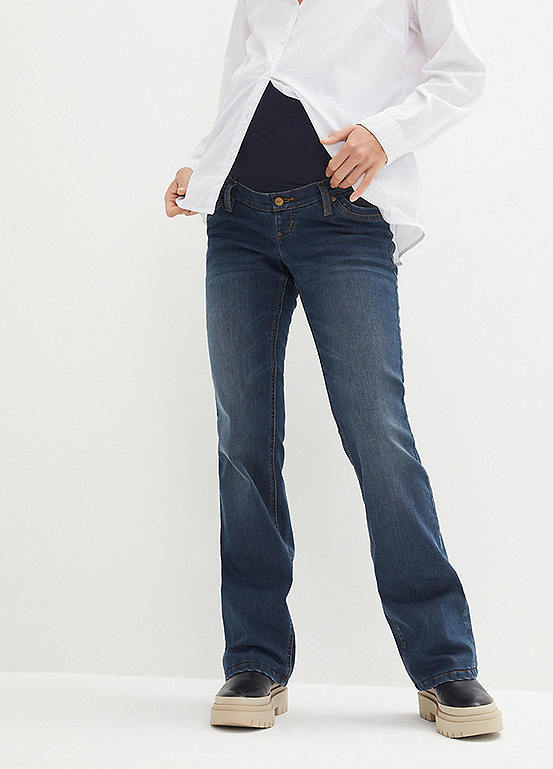 Stretch Maternity Thermal Bootcut Jeans
