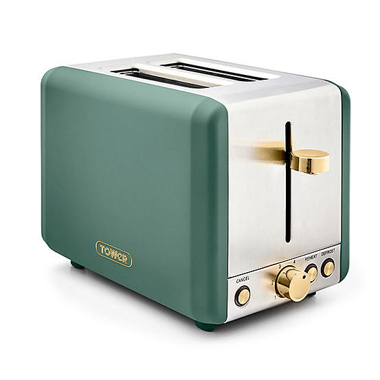 Tower Cavaletto 2 Slice Toaster Jade Green bonprix