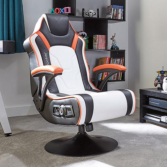X Rocker Torque 2.1 Stereo Audio Gaming Chair with Vibration Black