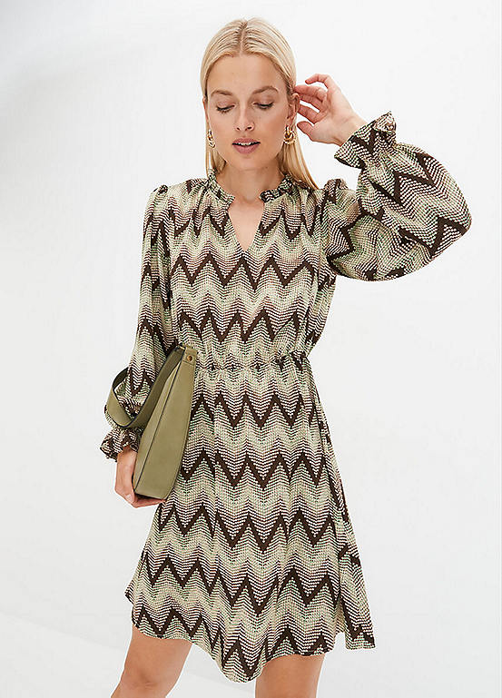 Zigzag Print Dress by bonprix | bonprix