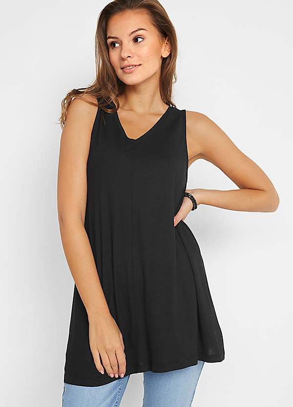 COS Boat-Neck Tank Top in BLACK | endource