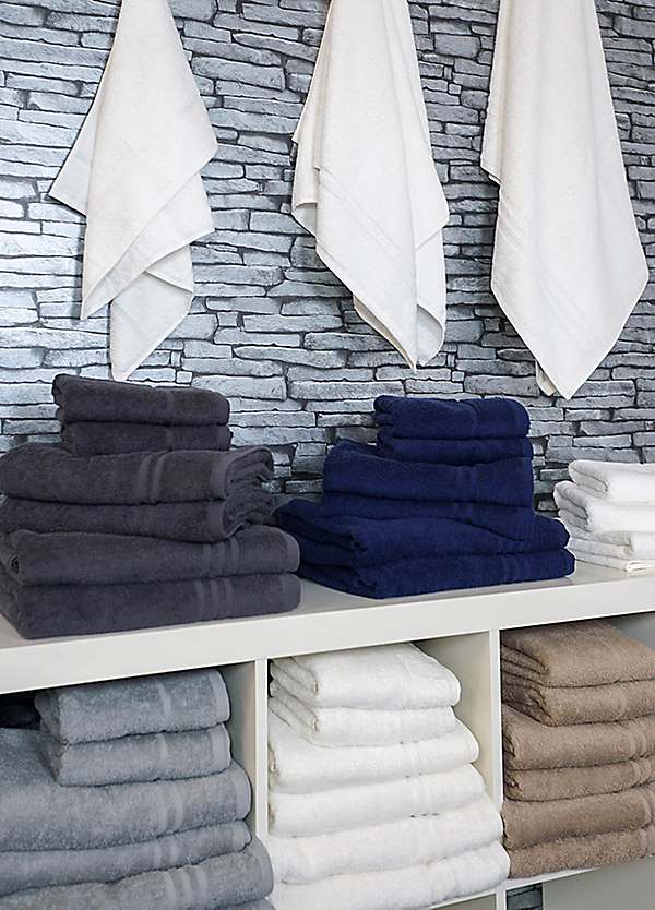 Allure Hotel Essential 100% Cotton 6 Piece Towel Bale