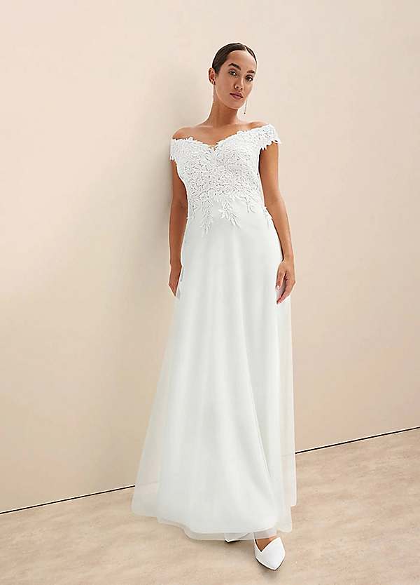 Bardot Wedding Dress by bonprix | bonprix Bardot Wedding Dress by bonprix | bonprix