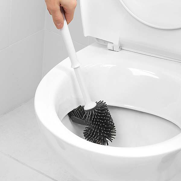 silicone toilet brush