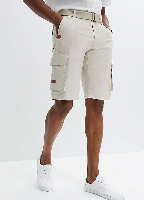 Cargo on sale belted shorts