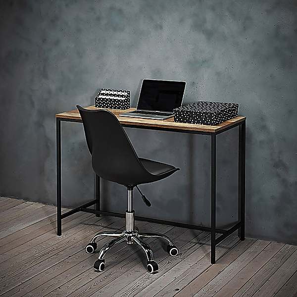 Wood deals desk black