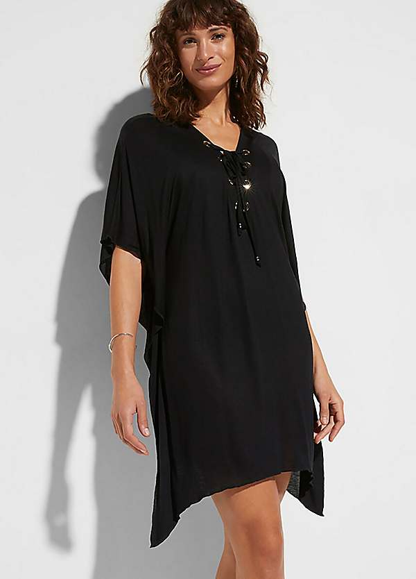 bonprix Black Beach Kaftan