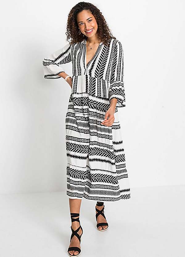 boho black maxi dress