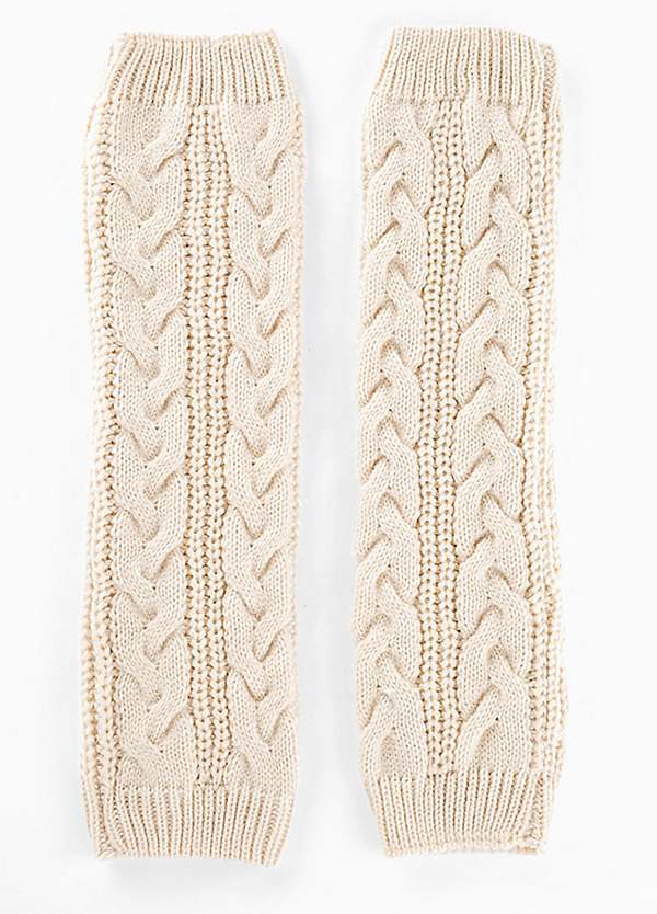 Cable-Knit Leg Warmers