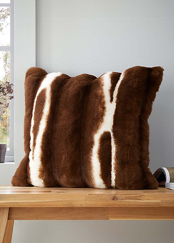 Catherine Lansfield Flint Faux Fur 45 x 45cm Cushion