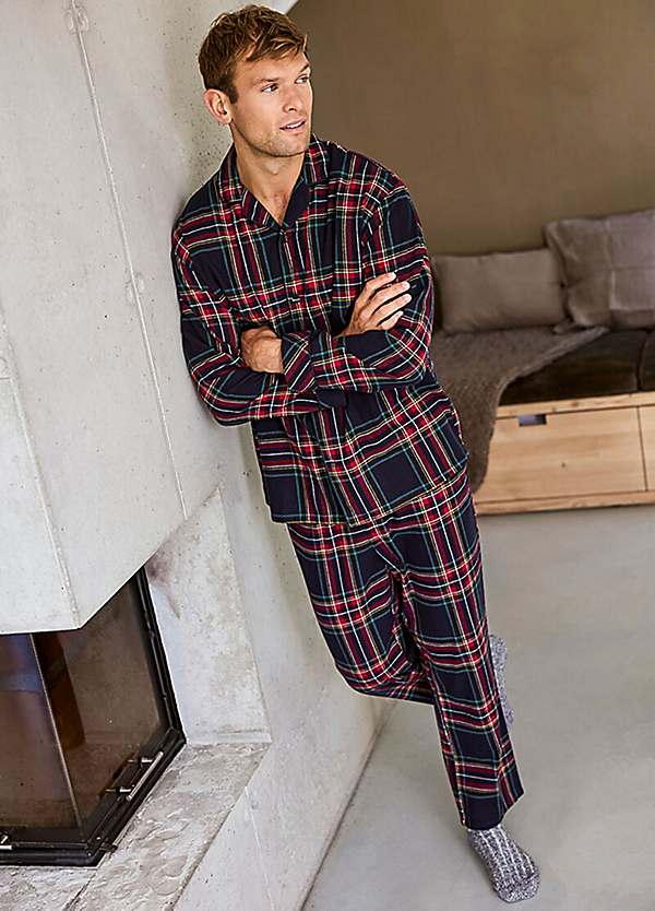 Checked Flannel Pyjamas by bonprix bonprix