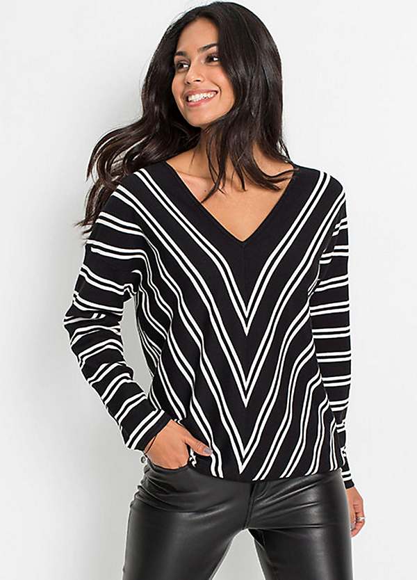 chevron stripe jumper