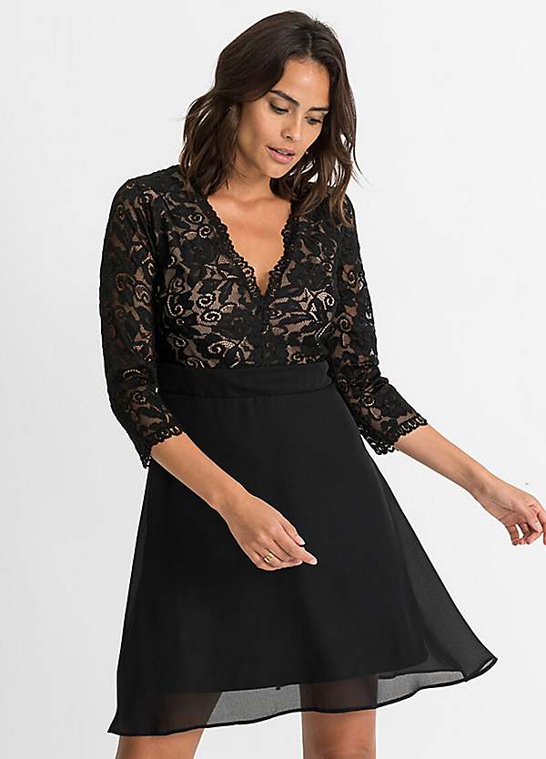 Chiffon Lace Dress