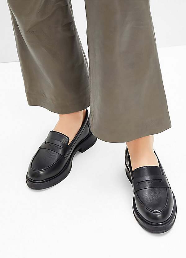 Chunky Leather Loafers by bonprix bonprix
