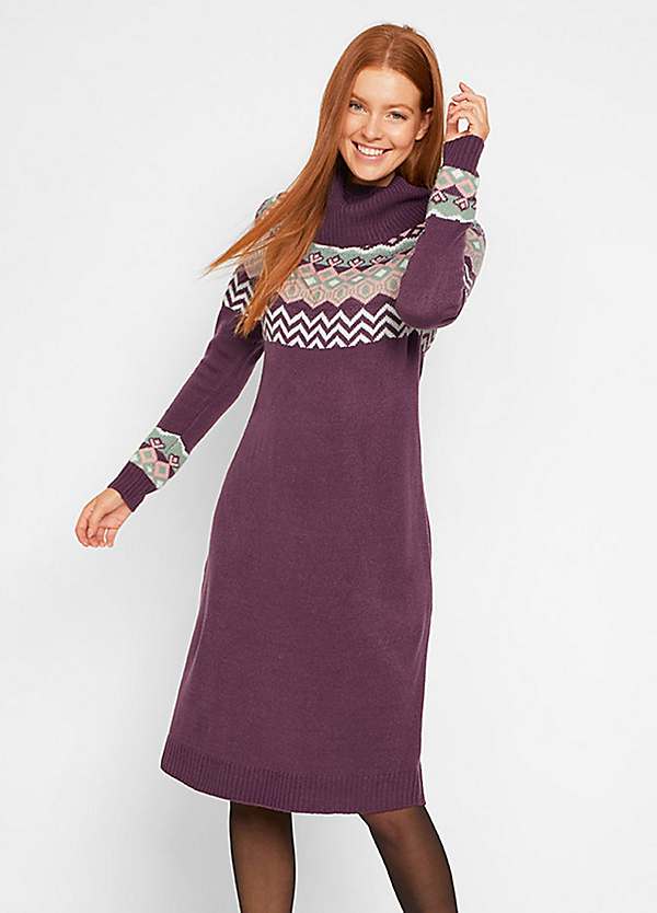 knitted fairisle dress