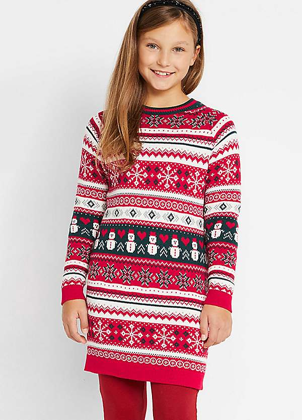 knitted fairisle dress