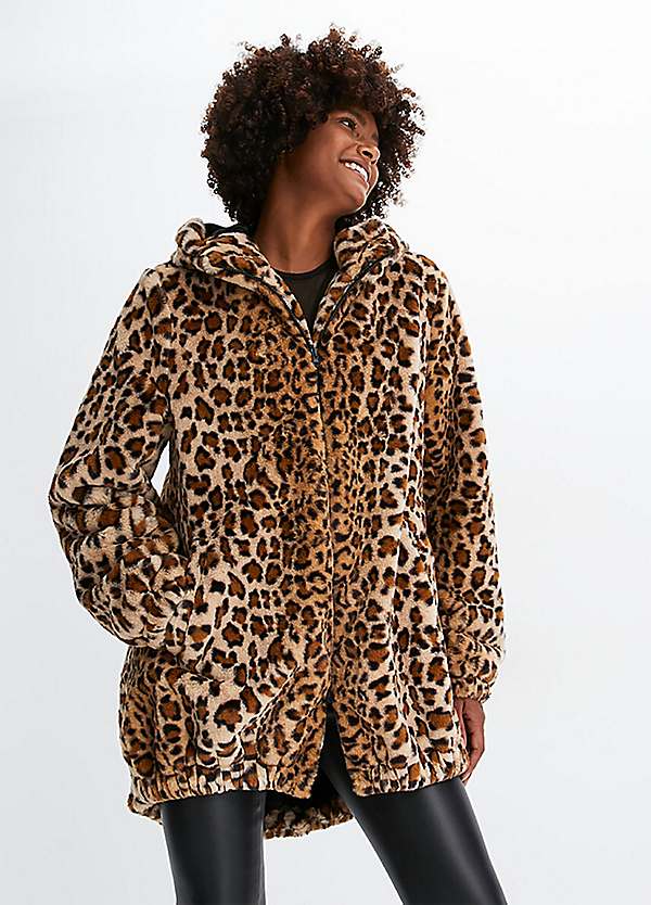 Next leopard print coat sale