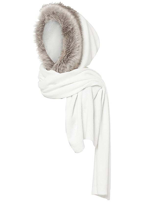 Faux Fur Hooded Scarf by bonprix | bonprix