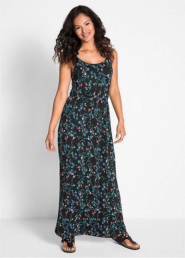 bonprix Floral Print Maxi Dress