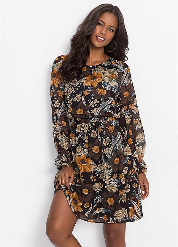 flowery skater dress