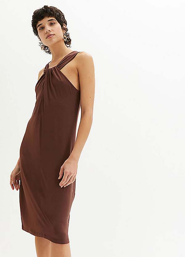 Halter neck jersey outlet dress