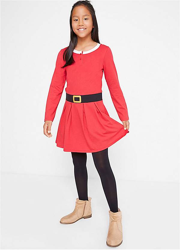 Kids red hot sale christmas dress