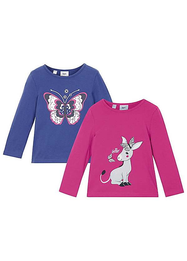 Kids Pack of 2 Long Sleeve T-Shirts by bonprix | bonprix