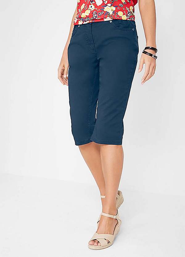 Knee Length Cotton Shorts by bonprix 