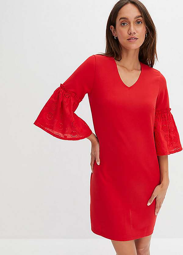 Lace Sleeve Dress by bonprix bonprix