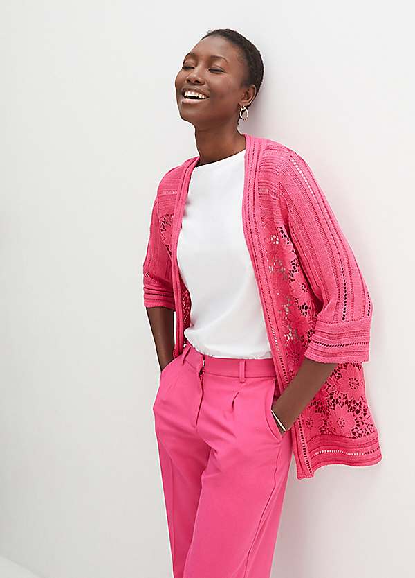Lace Trim Cardigan by bonprix | bonprix