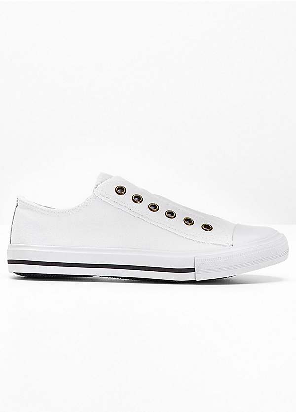 women's laceless plimsolls